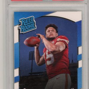 Sports Patrick Mahomes 2017 Donruss Football Rated Rookie #327 PSA 9