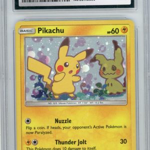 Pokémon Pikachu Pokemon Black Star Promos Team Up Single Pack Blister Sm162 CGC 10