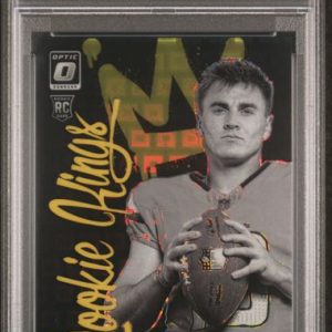 Sports Bo Nix 2024 Donruss Optic Rookie Kings Black Pandora #'D 23/25 PSA 10