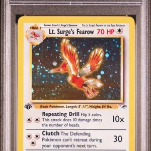 Pokémon Lt. Surge'S Fearow 2000 Pokemon Gym Challenge 1st Edition Holo #7/132 PSA 9