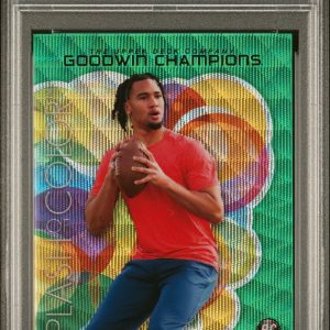 Sports Upper Deck Cj Stroud 2023 Upper Deck Goodwin Champions Splash Of Color Green Wave #'D 05/10 PSA 10