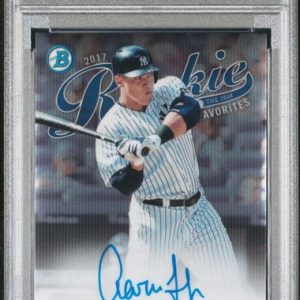 Baseball Bowman Aaron Judge 2017 Bowman Rookie Of The Year Favorites Auto PSA 9
