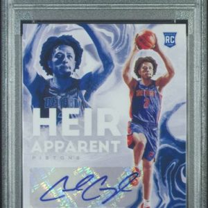 Basketball Panini Cade Cunningham 2021 Panini Court Kings Heir Apparent Rookie Autograph #'D 107/125 PSA 10