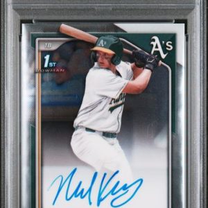 Baseball Bowman Nick Kurtz 2024 Bowman Draft 1st Bowman Chrome Prospect Autograph PSA 9