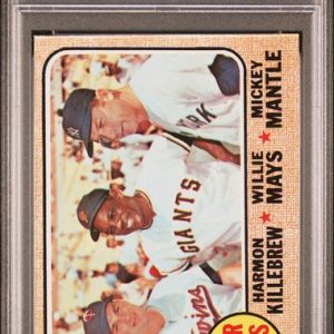 Baseball Topps Super Stars Killebrew Mays Mantle 1968 Topps #490 PSA 7