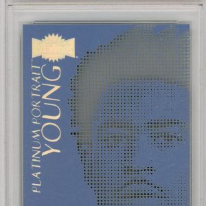 Sports Bryce Young 2023 Metal Universe Platinum Portraits Metallic Blue PSA 10