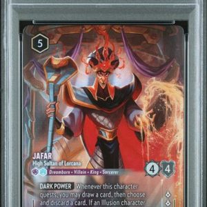 Disney Lorcana Jafar 2025 Disney Lorcana Set Championship Prize PSA 9