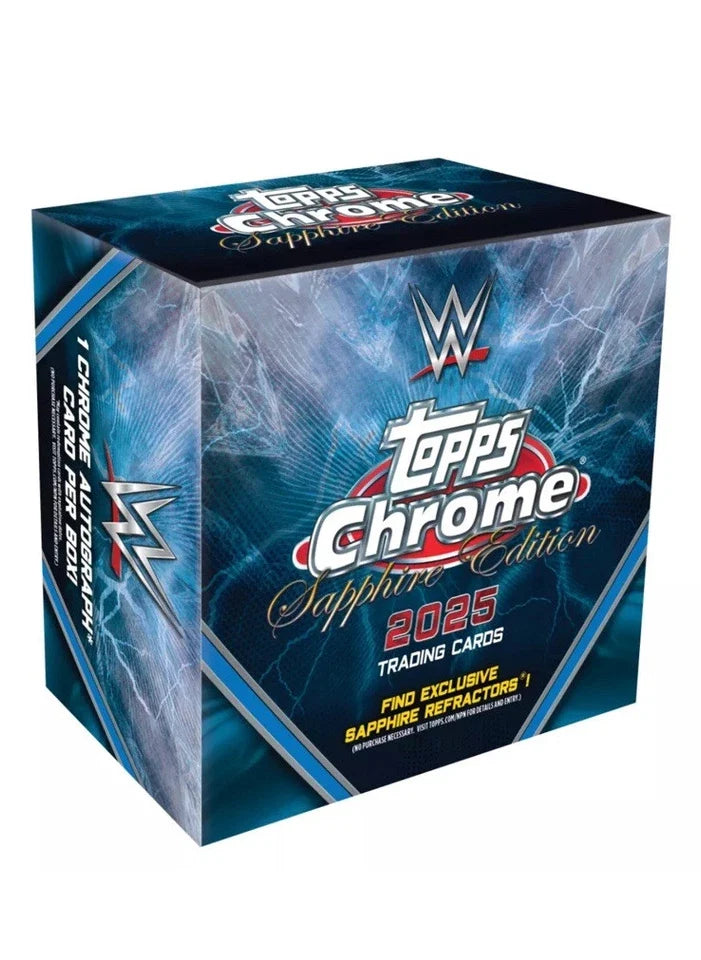 WWE Wrestling Topps 2025 Topps Chrome Sapphire WWE Hobby Box