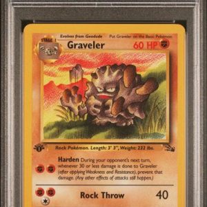 Pokémon Graveler 1999 Pokemon Fossil 1st Edition Non Holo PSA 10