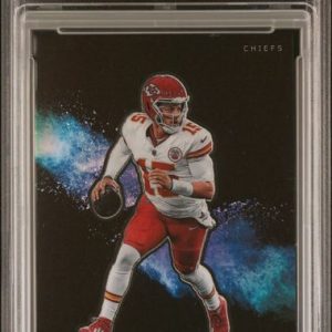 Sports Panini Patrick Mahomes 2023 Panini Obsidian Black Color Blast PSA 10