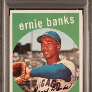 Baseball Topps Ernie Banks 1959 Topps #350 PSA 8