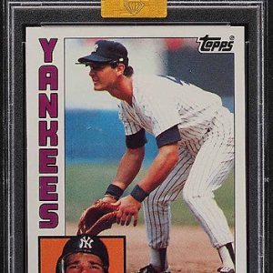 Baseball Topps Don Mattingly 1984 Topps Rookie Card PSA 10 - Mba Gold Diamond Authenticated