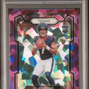 Sports Panini Cj Stroud 2023 Panini Prizm Purple Ice Prizm Rc #'D 026/225 PSA 10