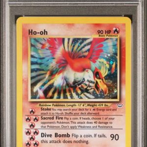 Pokémon Ho-Oh PokéMon Neo Revelation Unlimited Holo #7/64 PSA 8