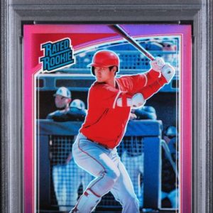Baseball Panini Shohei Ohtani 2018 Panini Donruss Optic Rated Rookie Purple #56 PSA 10