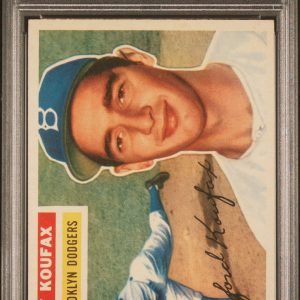 Baseball Topps Sandy Koufax 1956 Topps #79 Gray Back PSA 6